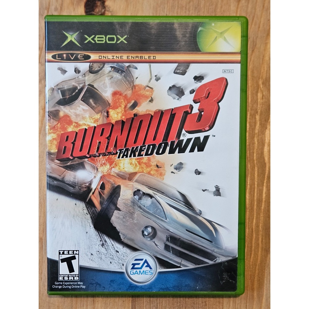 Burnout 3 Takedown Microsoft Xbox Game Original CIB Complete EA Games Racing